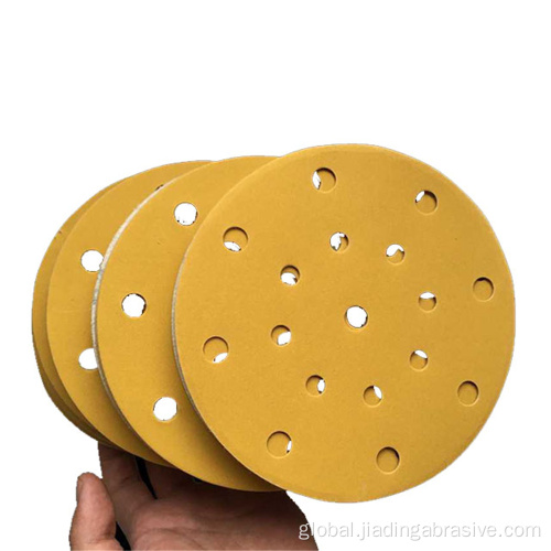 Angle Grinder Sanding Disc gold alumina sanding discs 150mm for auto mobile Manufactory